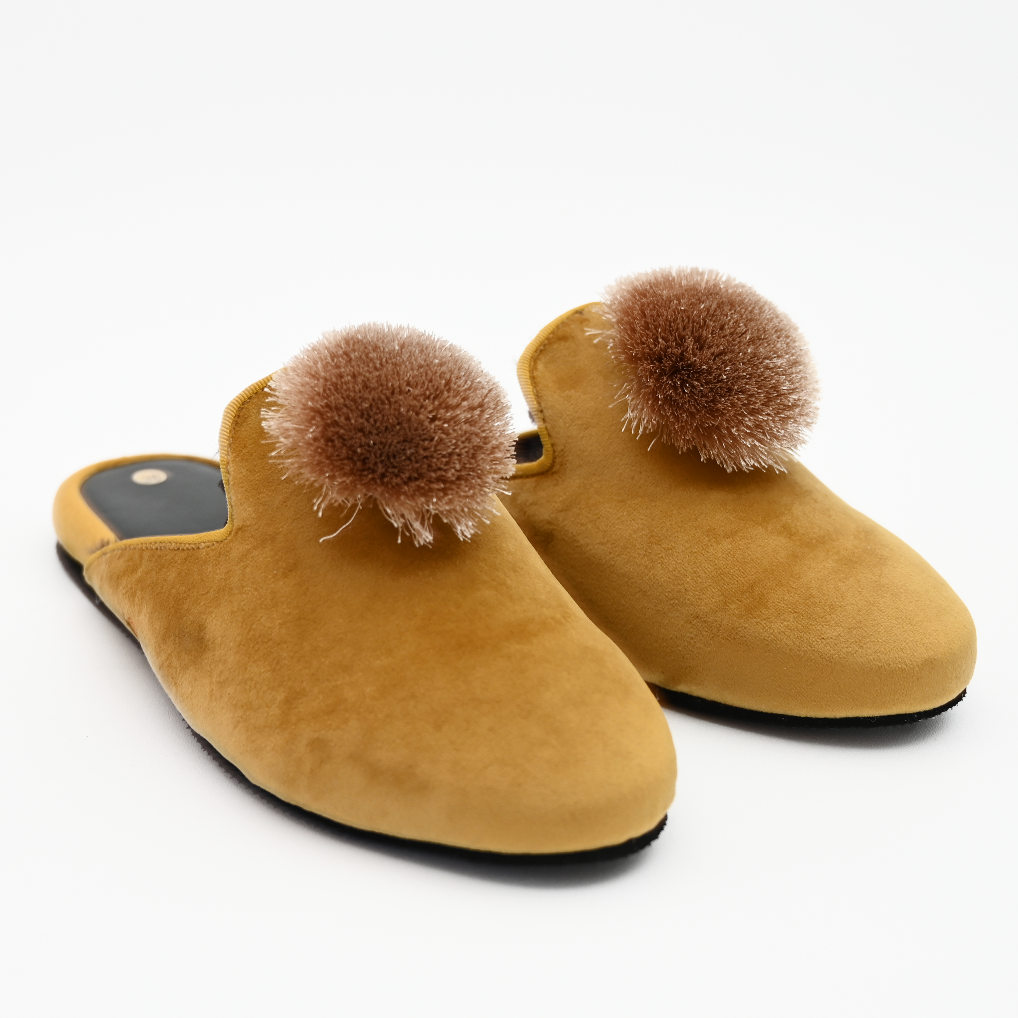 Hums Pantuflas - Pantufla En Terciopelo Hums - Lion Yellow