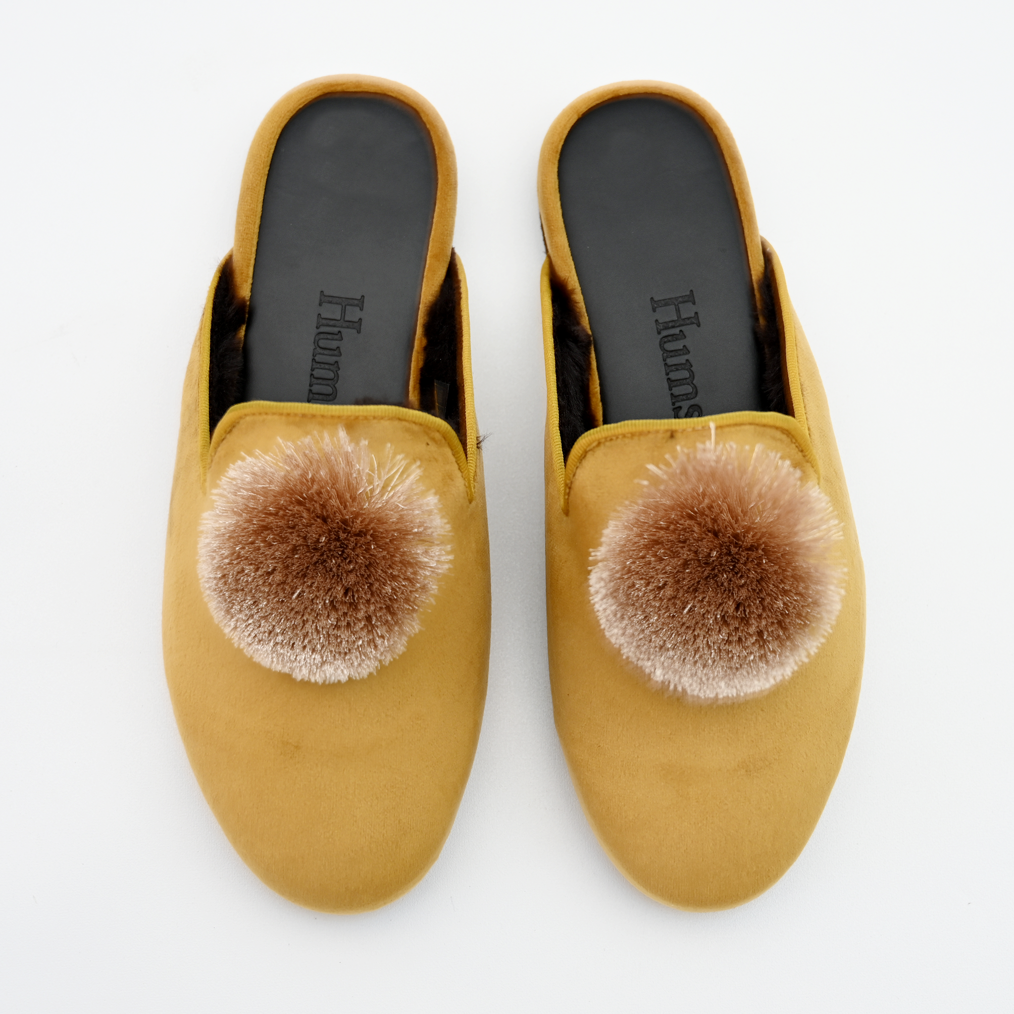 Hums Pantuflas - Pantufla En Terciopelo Hums - Lion Yellow