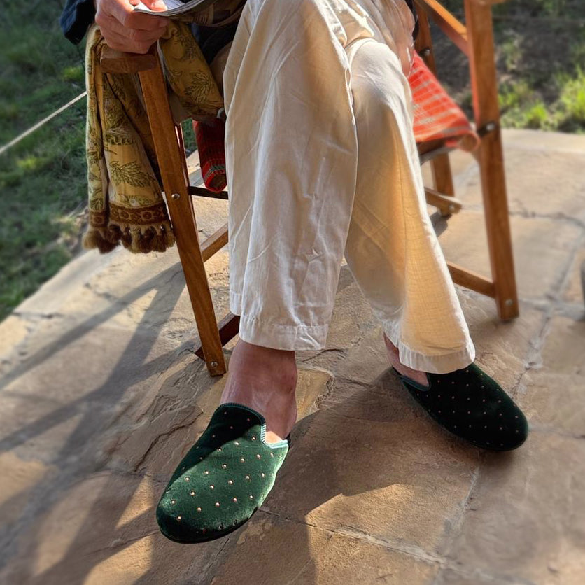 GREEN WHISPER loafer